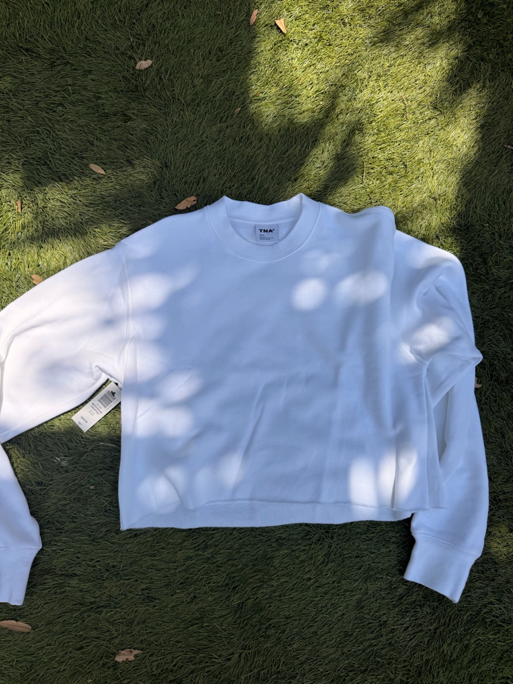TNA Aritzia Cropped Boyfriend Sweatshirt 2XS